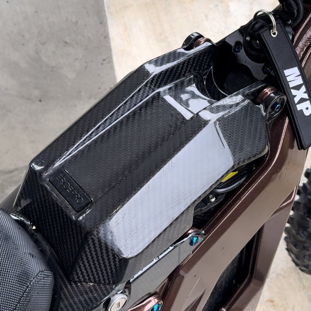 Eride carbon fiber battery lid