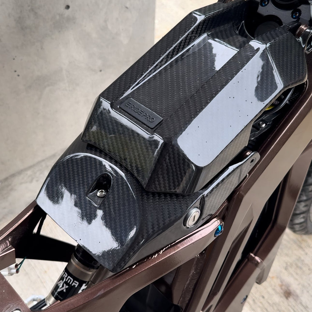 Eride carbon battery lid lock cover